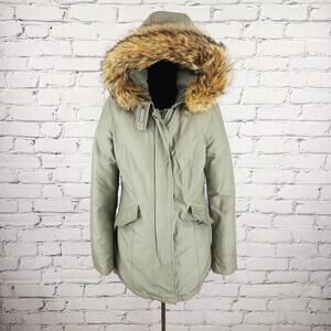Woolrich Jacket Womens S Puffer Down Filled Warm Hooded Outerwear cabincore